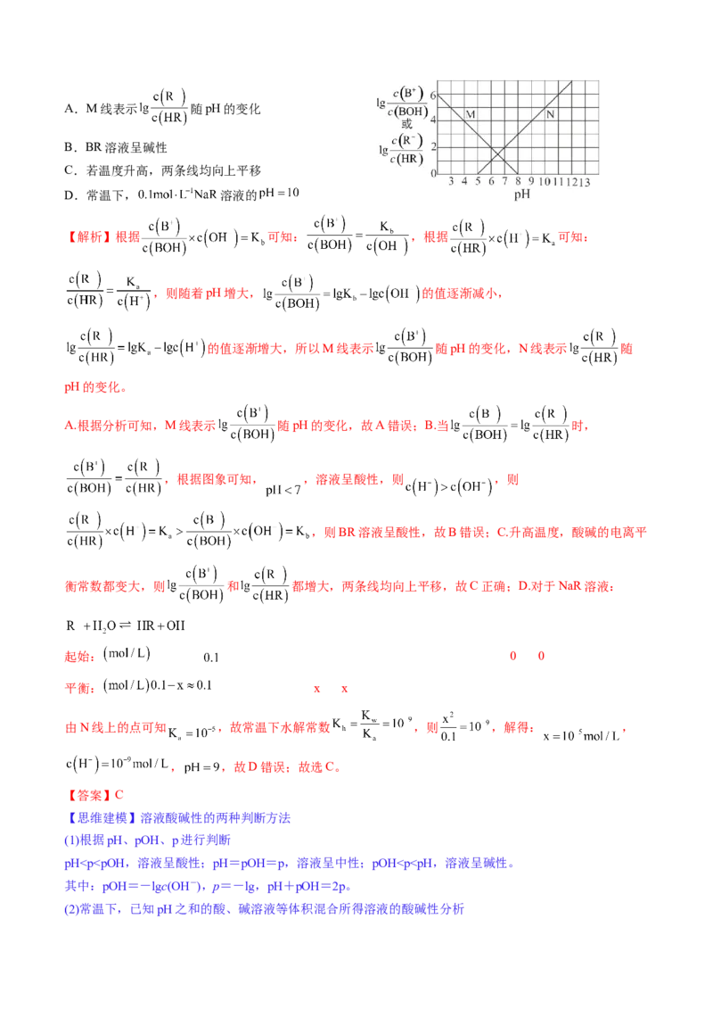 第29讲水的电离和溶液的酸碱性（讲义）（解析版）_05高考化学_2024年新高考资料_1.2024一轮复习_2024年高考化学一轮复习讲练测（新教材新高考）_第29讲水的电离和溶液的酸碱性（讲义）