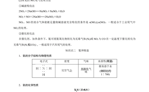 考向12氮及其化合物-备战2023年高考化学一轮复习考点微专题（新高考地区专用）_05高考化学_新高考复习资料_2023年新高考资料_一轮复习