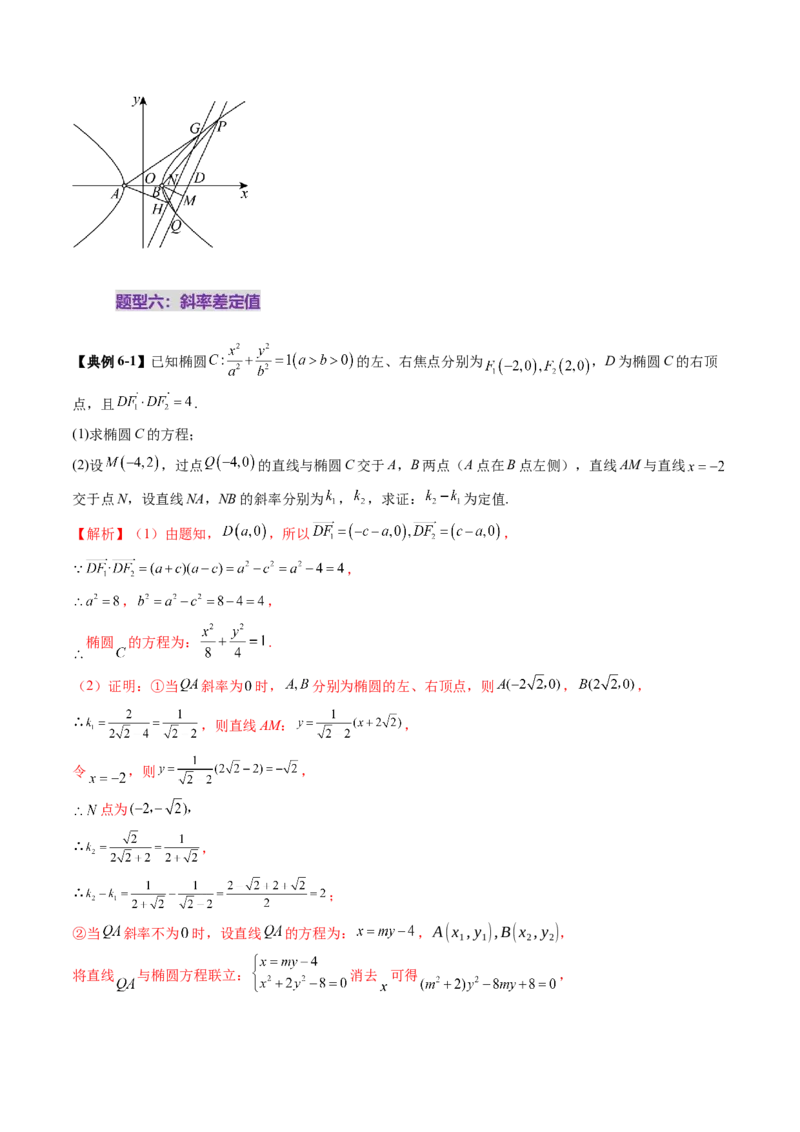 重难点突破16圆锥曲线中的定点、定值问题（十二大题型）（解析版）_2.2025数学总复习_2025年新高考资料_一轮复习_2025年高考数学一轮复习讲练测（新教材新高考，含2024高考真题）