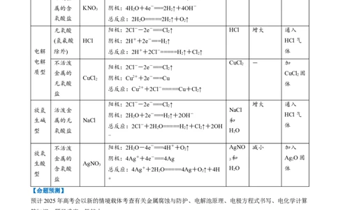 考点23电解池金属的腐蚀与防护（核心考点精讲精练）-备战2025年高考化学一轮复习考点帮（新高考通用）（解析版）_05高考化学_2025年新高考资料_一轮复习