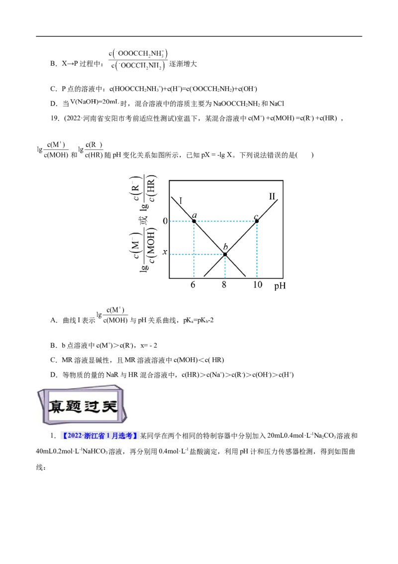 考点28盐类的水解（原卷版）_05高考化学_通用版（老高考）复习资料_2023年复习资料_一轮复习_备战2023年高考化学一轮复习考点帮（全国通用）