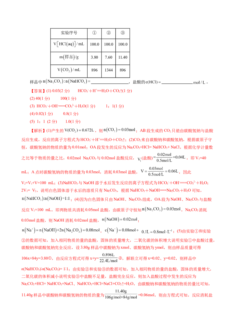 第二章化学计量及其应用(测试)(解析版)_05高考化学_新高考复习资料_2025年新高考资料_上好课2025年高考化学一轮复习讲练测（新教材新高考）_第二章化学计量及其应用