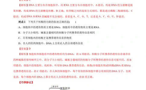 考点42核酸（解析版）_05高考化学_通用版（老高考）复习资料_2023年复习资料_一轮复习_备战2023年高考化学一轮复习考点帮（全国通用）