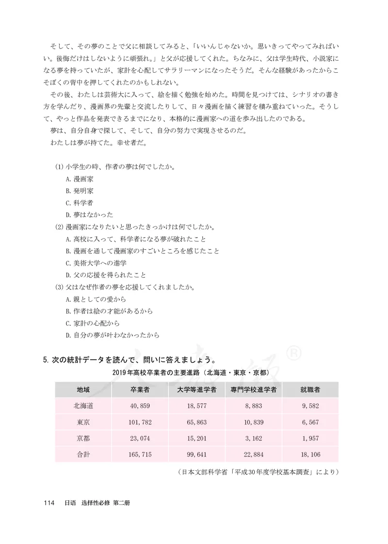 普通高中教科书&middot;日语选择性必修第二册(1)_高中全套电子教材及答案。_01高中电子教材全套_日语_人教版_高中年级_选择性必修第二册