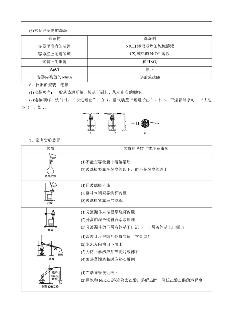 考点49化学实验基础（原卷版）_05高考化学_通用版（老高考）复习资料_2023年复习资料_一轮复习_备战2023年高考化学一轮复习考点帮（全国通用）