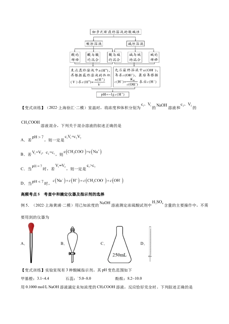 第24讲水的电离和溶液的pH（讲）-2023年高考化学一轮复习讲练测（全国通用）（原卷版）_05高考化学_通用版（老高考）复习资料_2023年复习资料_一轮复习