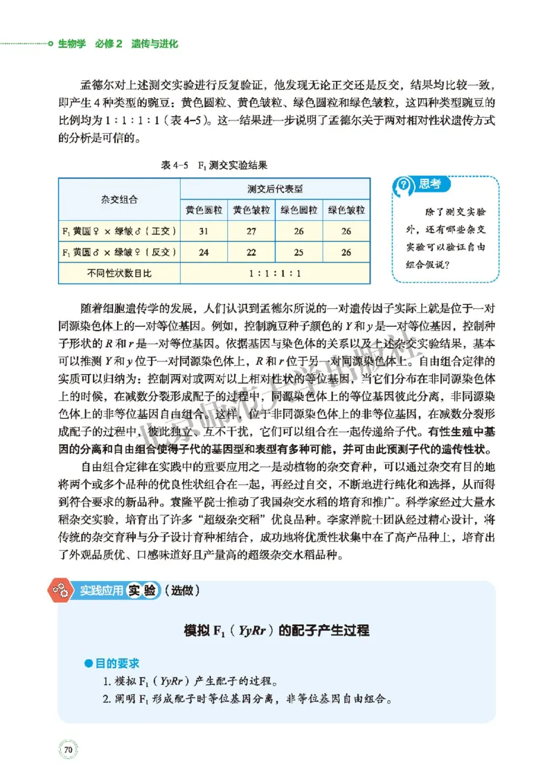普通高中教科书&middot;生物学必修2遗传与进化(1)_高中全套电子教材及答案。_01高中电子教材全套_生物学_北师大版_高中年级_必修2遗传与进化