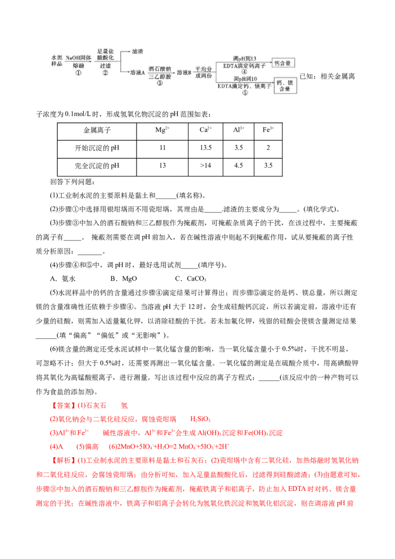 第04讲碳、硅及无机非金属材料(练习)(解析版)_05高考化学_2025年新高考资料_一轮复习_2025年高考化学一轮复习讲练测（新教材新高考）_第四章非金属及其化合物