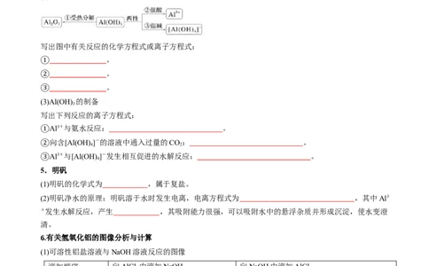 考点11铝及其重要化合物（核心考点精讲精练）-备战2025年高考化学一轮复习考点帮（新高考通用）（原卷版）_05高考化学_2025年新高考资料_一轮复习_备战2025年高考化学一轮复习考点帮