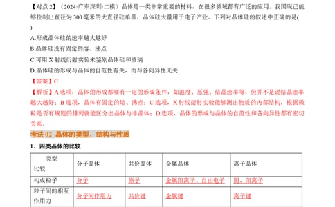 考点20晶体结构与性质（核心考点精讲精练）-备战2025年高考化学一轮复习考点帮（新高考通用）（解析版）_05高考化学_2025年新高考资料_一轮复习_备战2025年高考化学一轮复习考点帮