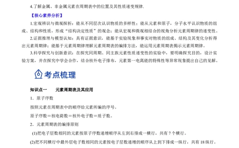 第14讲元素周期律和元素周期表（讲）-2023年高考化学一轮复习讲练测（解析版）_05高考化学_新高考复习资料_2023年新高考资料_一轮复习_2023年高考化学一轮复习讲练测（新教材新高考）