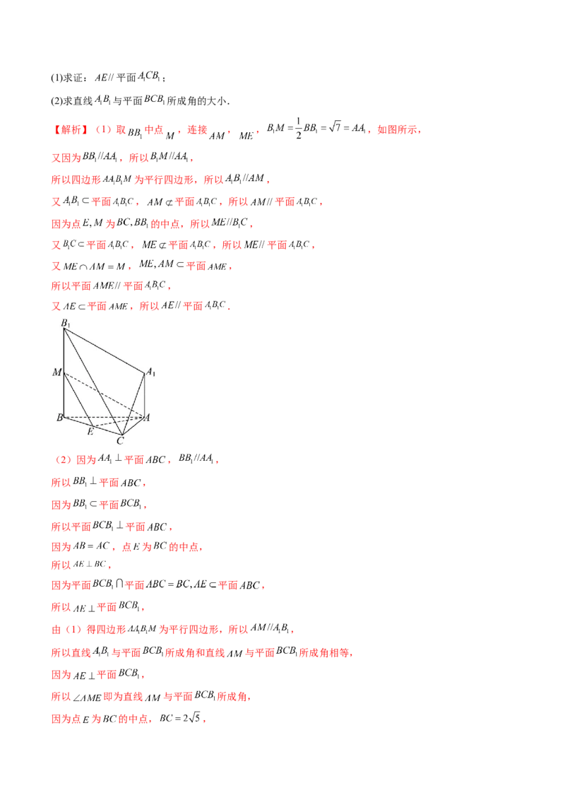 重难点突破02利用传统方法求线线角、线面角、二面角与距离（九大题型）（解析版）_2.2025数学总复习_2025年新高考资料_一轮复习_第七章立体几何与空间向量