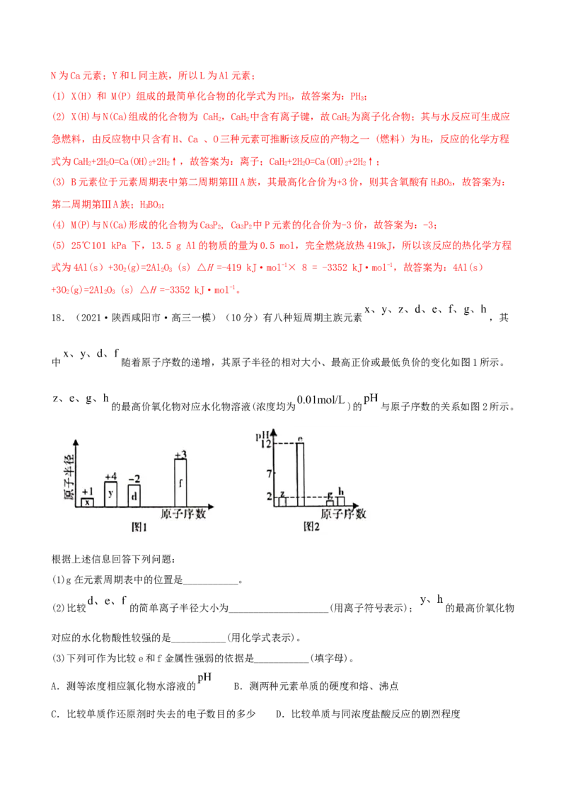 第五章能力提升检测卷（精练）-2022年一轮复习讲练测（解析版）_05高考化学_新高考复习资料_2022年新高考资料_2022年高考化学一轮复习讲练测