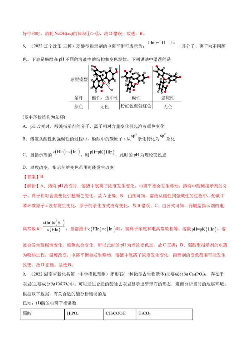 第23讲弱电解质的电离平衡（练）-2023年高考化学一轮复习讲练测（全国通用）（解析版）_05高考化学_通用版（老高考）复习资料_2023年复习资料_一轮复习