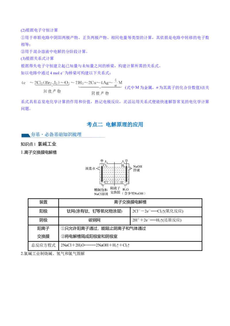 第23讲电解池金属的腐蚀与防护（讲义）（解析版）_05高考化学_2024年新高考资料_1.2024一轮复习_2024年高考化学一轮复习讲练测（新教材新高考）_第23讲电解池金属的腐蚀与防护（讲义）