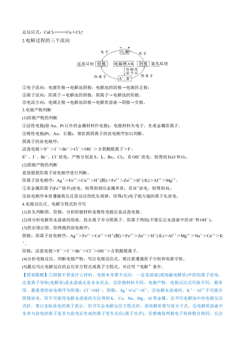 第23讲电解池金属的腐蚀与防护（讲义）（解析版）_05高考化学_2024年新高考资料_1.2024一轮复习_2024年高考化学一轮复习讲练测（新教材新高考）_第23讲电解池金属的腐蚀与防护（讲义）