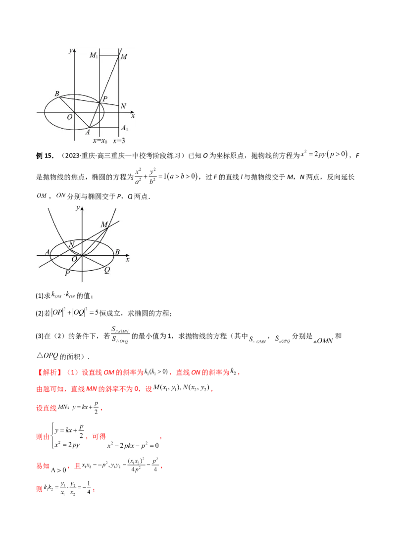 重难点突破07圆锥曲线三角形面积与四边形面积题型全归类（七大题型）（解析版）_2.2025数学总复习_2024年新高考资料_1.2024一轮复习_2024年高考数学一轮复习讲练测（新教材新高考）