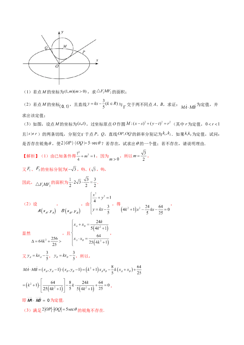 重难点突破15圆锥曲线中的经典七大名圆问题（七大题型）（解析版）_2.2025数学总复习_2025年新高考资料_一轮复习_2025年高考数学一轮复习讲练测（新教材新高考，含2024高考真题）