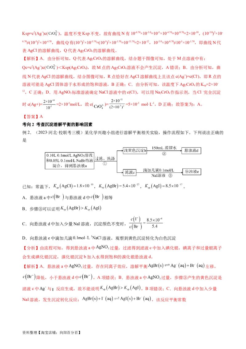第31讲难溶电解质的溶解平衡与应用（讲义）（解析版）_05高考化学_新高考复习资料_2024年新高考资料_一轮复习资料_完2024年高考化学一轮复习讲练测(课件+讲义+练习)（新高考）