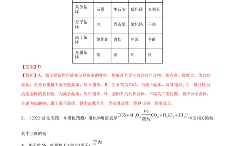 第十二章物质结构与性质（测）-2023年高考化学一轮复习讲练测（全国通用）（解析版）_05高考化学_通用版（老高考）复习资料_2023年复习资料_一轮复习