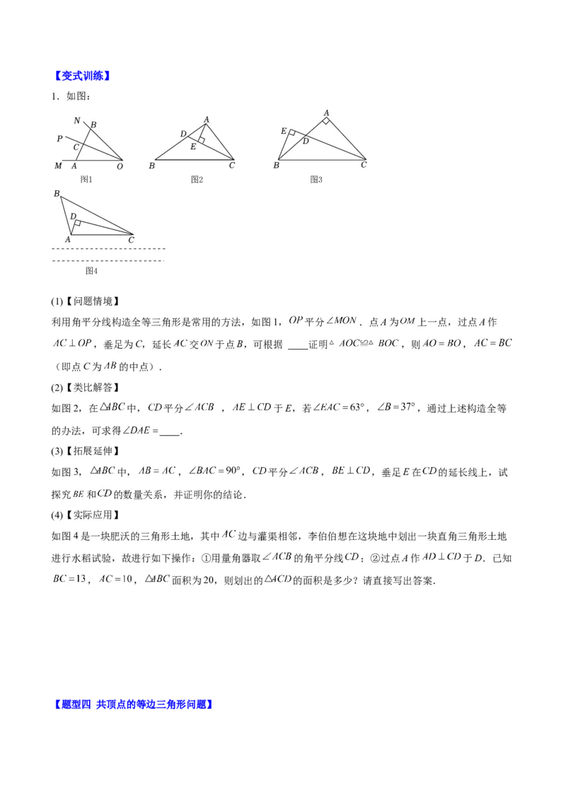 第十三章轴对称（易错与压轴专练）（学生版）_初中数学_八年级数学上册（人教版）_知识点汇总-U105_2024版