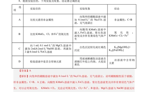 第06讲钠及其化合物（练）-2024年高考化学大一轮复习精讲精练+专题讲座（解析版）_05高考化学_2024年新高考资料_1.2024一轮复习_2024年高考化学大一轮复习精讲精练+专题讲座