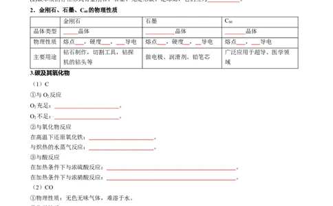 考点16碳、硅及无机非全属材料（核心考点精讲精练）-备战2025年高考化学一轮复习考点帮（新高考通用）（原卷版）_05高考化学_2025年新高考资料_一轮复习