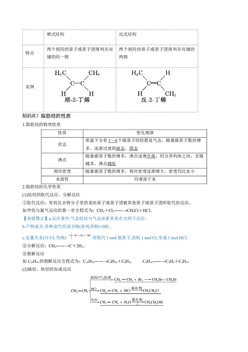 第37讲烃（讲义）（解析版）_05高考化学_2024年新高考资料_1.2024一轮复习_2024年高考化学一轮复习讲练测（新教材新高考）_第37讲烃（讲义）