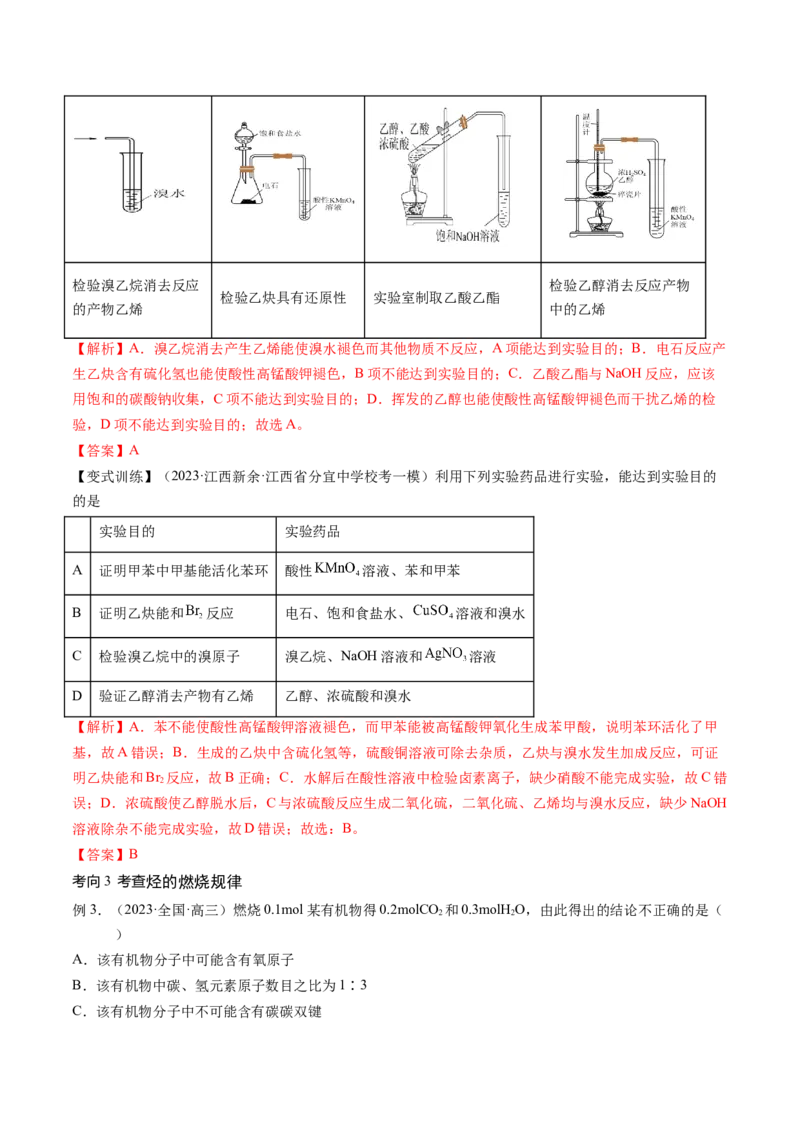 第37讲烃（讲义）（解析版）_05高考化学_2024年新高考资料_1.2024一轮复习_2024年高考化学一轮复习讲练测（新教材新高考）_第37讲烃（讲义）