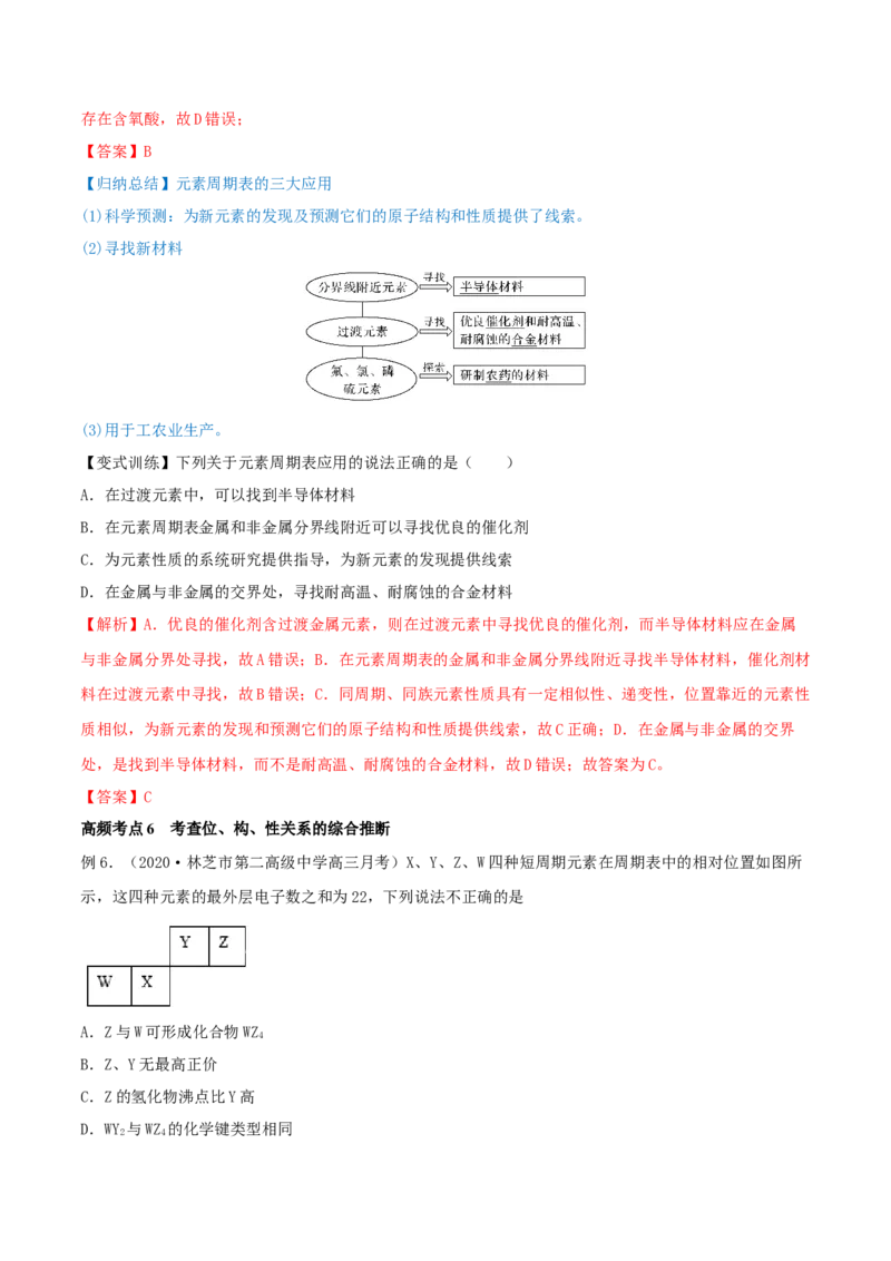 第16讲元素周期律和元素周期表（精讲）-2022年一轮复习讲练测（解析版）_05高考化学_新高考复习资料_2022年新高考资料_2022年高考化学一轮复习讲练测