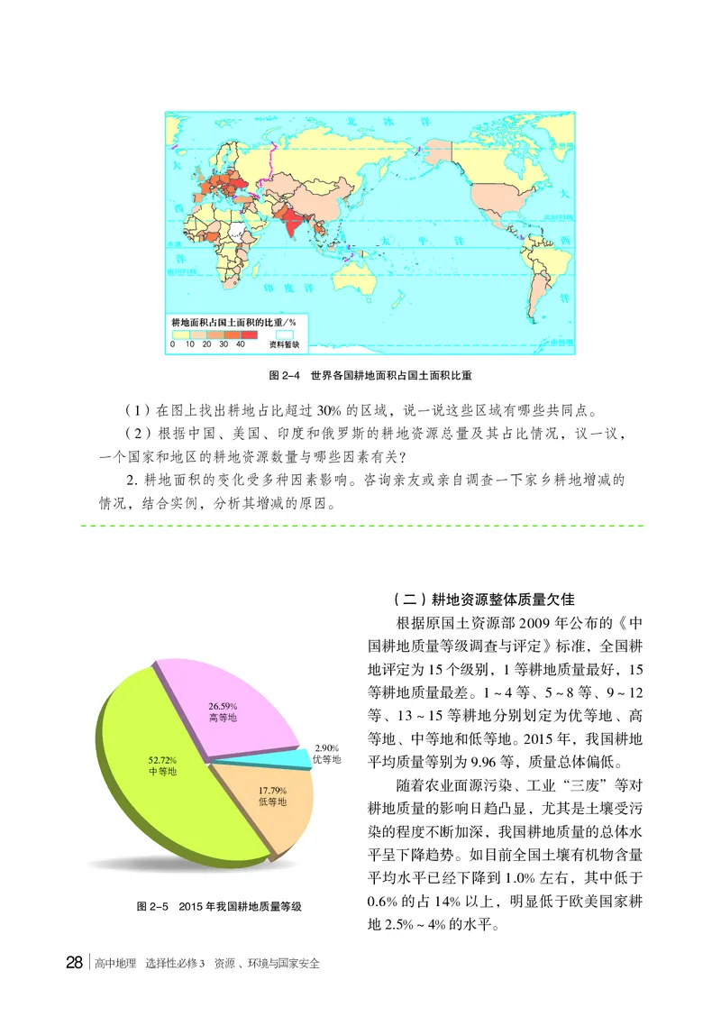 普通高中教科书&middot;地理选择性必修3资源、环境与国家安全(1)_高中全套电子教材及答案。_01高中电子教材全套_地理_湘教版_高中年级_选择性必修3资源、环境与国家安全