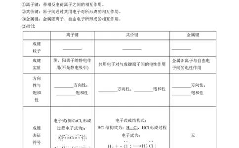 第18讲化学键（讲义）（原卷版）_05高考化学_新高考复习资料_2024年新高考资料_一轮复习资料_完2024年高考化学一轮复习讲练测(课件+讲义+练习)（新高考）_讲义+练习
