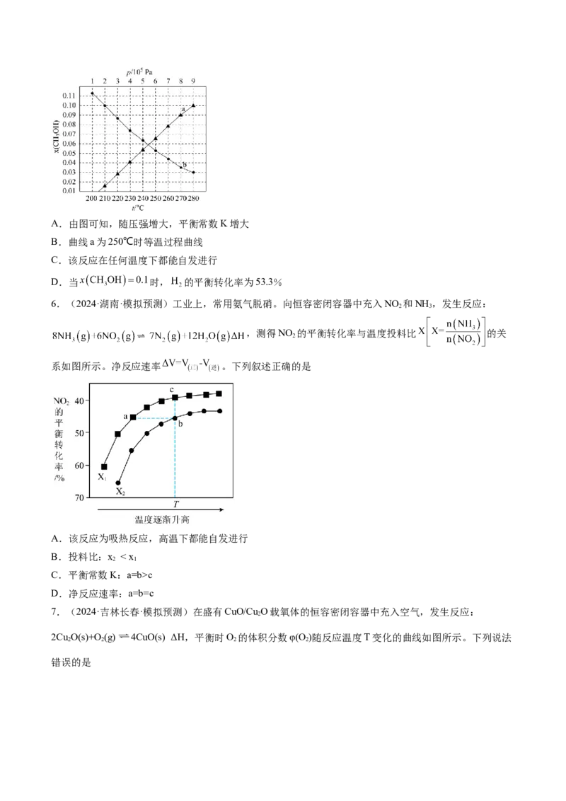 考点28化学反应的方向、化学反应的调控（核心考点精讲精练）-备战2025年高考化学一轮复习考点帮（新高考通用）（原卷版）_05高考化学_2025年新高考资料_一轮复习