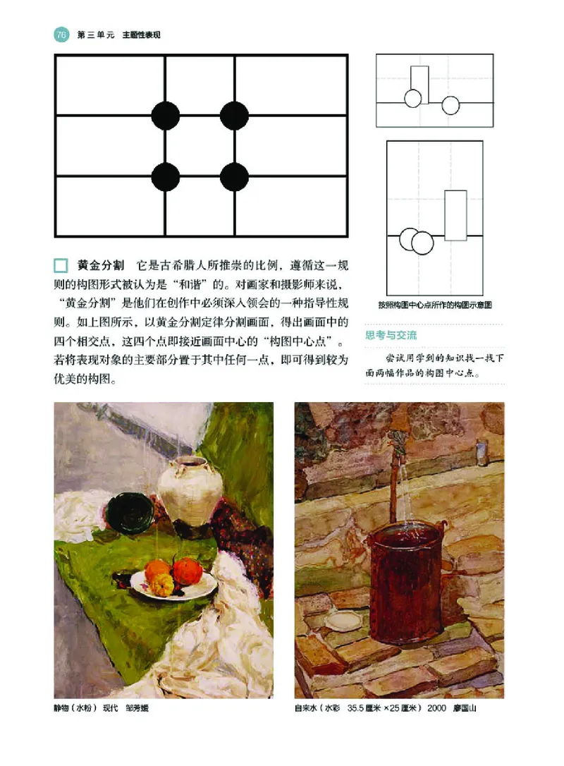 普通高中教科书&middot;美术选择性必修1绘画(1)_高中全套电子教材及答案。_01高中电子教材全套_美术_湘美版_高中年级_选择性必修1绘画