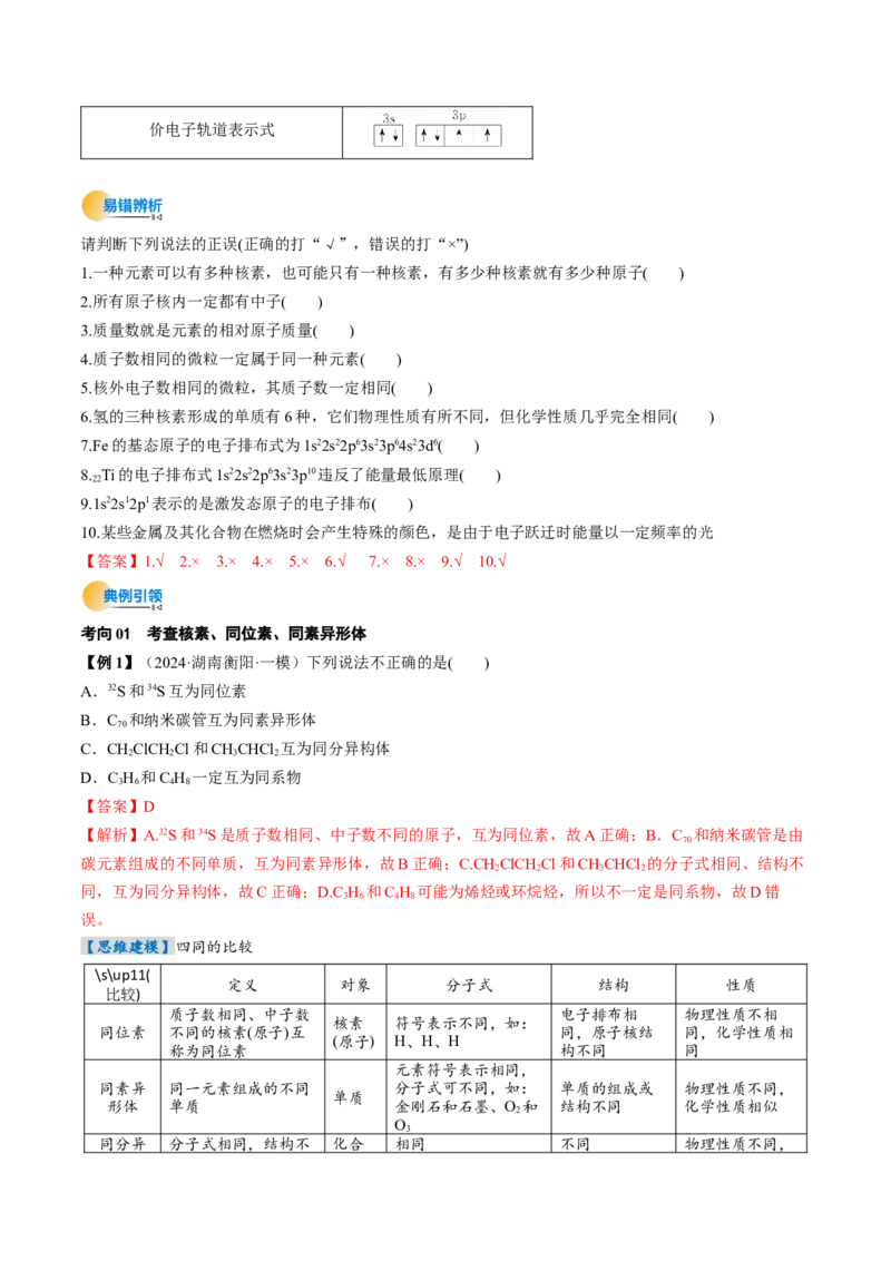 考点18原子结构与性质（核心考点精讲精练）-备战2025年高考化学一轮复习考点帮（新高考通用）（解析版）_05高考化学_2025年新高考资料_一轮复习_备战2025年高考化学一轮复习考点帮