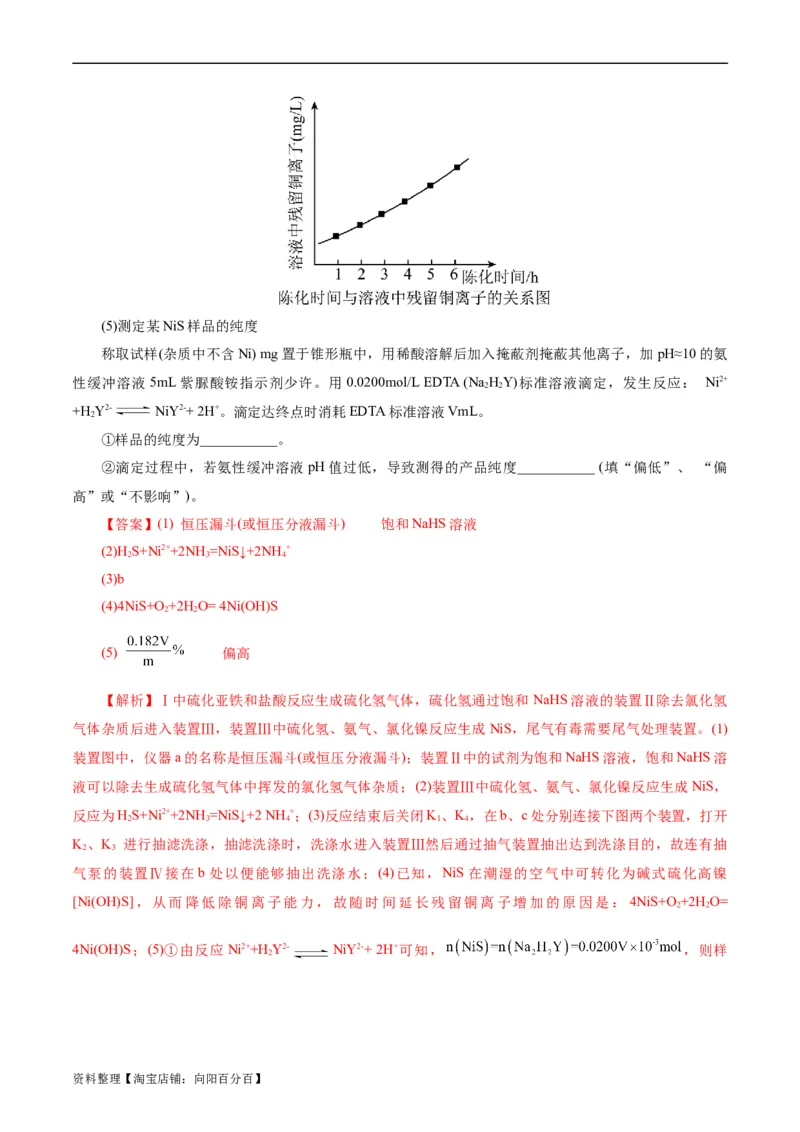 考点48实验方案设计与评价(好题冲关)(解析版)_05高考化学_通用版（老高考）复习资料_2024年复习资料_完备战2024年高考化学一轮复习考点帮（全国通用）