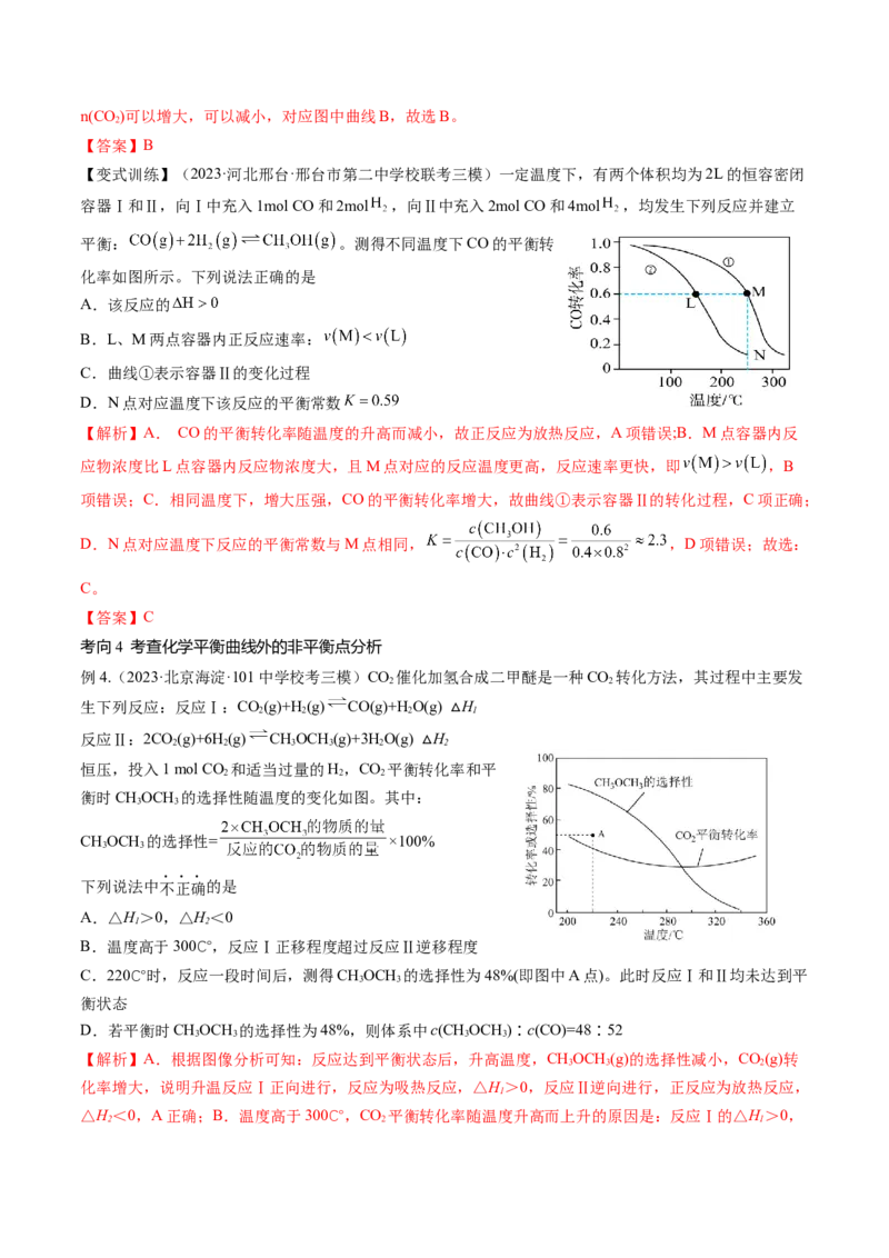 第27讲化学反应速率、平衡图像（讲义）（解析版）_05高考化学_2024年新高考资料_1.2024一轮复习_2024年高考化学一轮复习讲练测（新教材新高考）_第27讲化学反应速率、平衡图像（讲义）