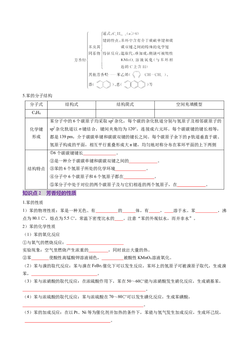 第02讲烃（讲义）（原卷版）_05高考化学_2025年新高考资料_一轮复习_2025年高考化学一轮复习讲练测（新教材新高考）_第九章有机化学基础