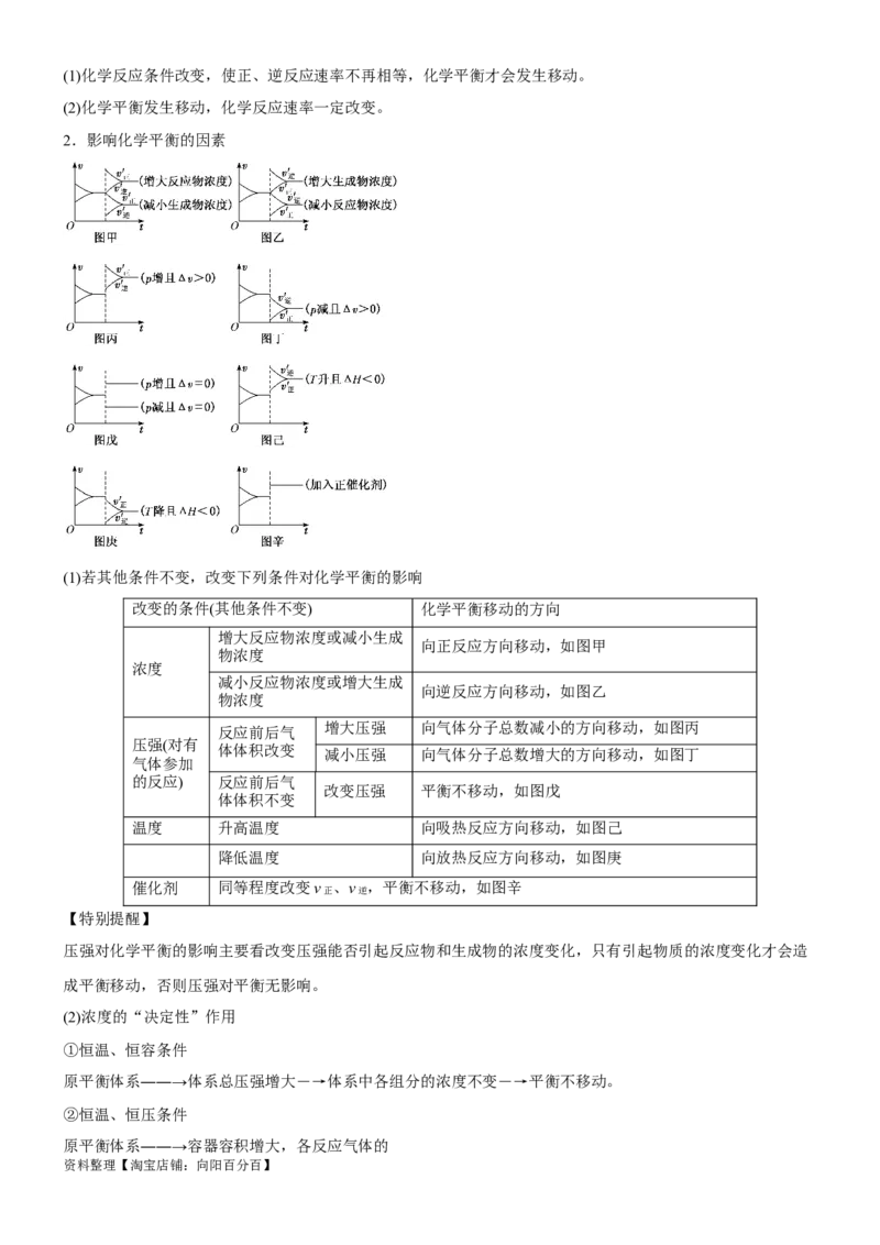 考点2化学平衡（核心考点精讲精练）-备战2024年高考化学一轮复习考点帮（新高考专用）（解析版）_05高考化学_新高考复习资料_2024年新高考资料_一轮复习资料
