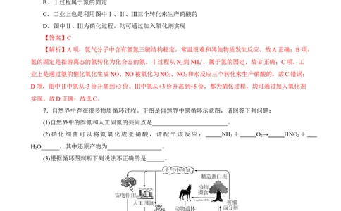 第03讲氮及其重要化合物(练习)(解析版)_05高考化学_2025年新高考资料_一轮复习_2025年高考化学一轮复习讲练测（新教材新高考）_第四章非金属及其化合物