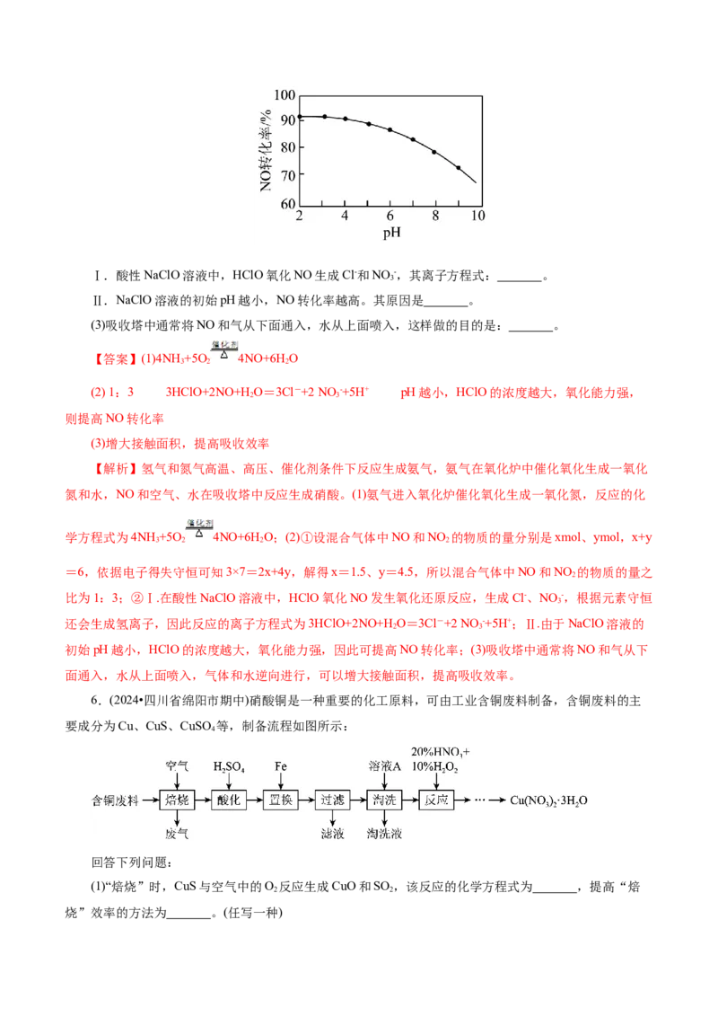 第03讲氮及其重要化合物(练习)(解析版)_05高考化学_2025年新高考资料_一轮复习_2025年高考化学一轮复习讲练测（新教材新高考）_第四章非金属及其化合物