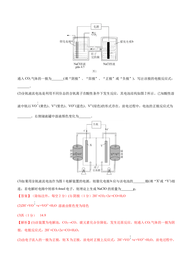 第19讲电解池金属的电化学腐蚀与防护（练）-2023年高考化学一轮复习讲练测（全国通用）（解析版）_05高考化学_通用版（老高考）复习资料_2023年复习资料_一轮复习