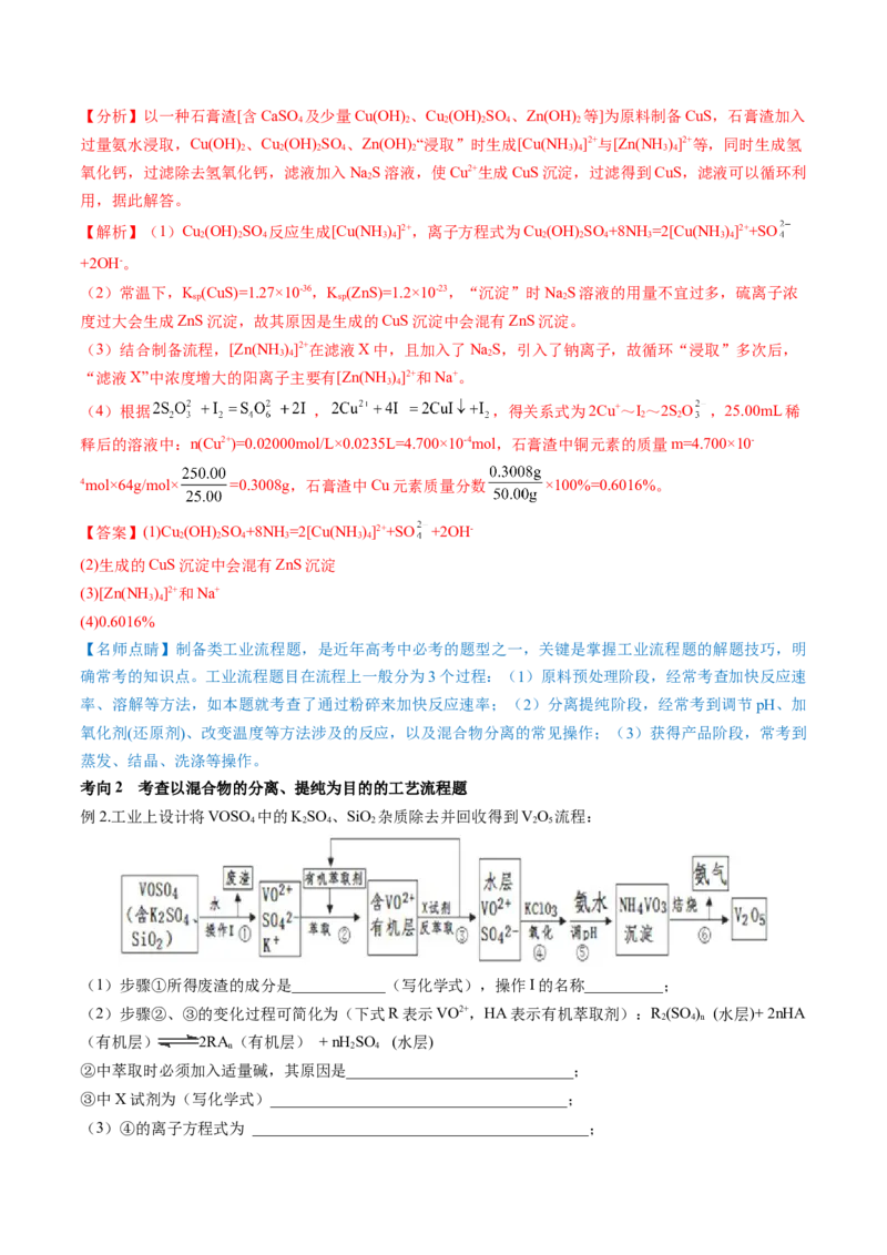 第32讲无机化工流程题的解题策略（讲义）（解析版）_05高考化学_2024年新高考资料_1.2024一轮复习_2024年高考化学一轮复习讲练测（新教材新高考）
