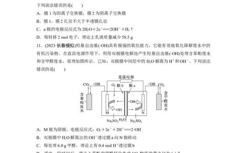 第十章　第43练　电解原理应用新拓展_05高考化学_2025年新高考资料_一轮复习_2025大一轮复习讲义+课件（完结）_2025大一轮复习讲义化学学生用书Word版文档全书_2025一轮复习74练