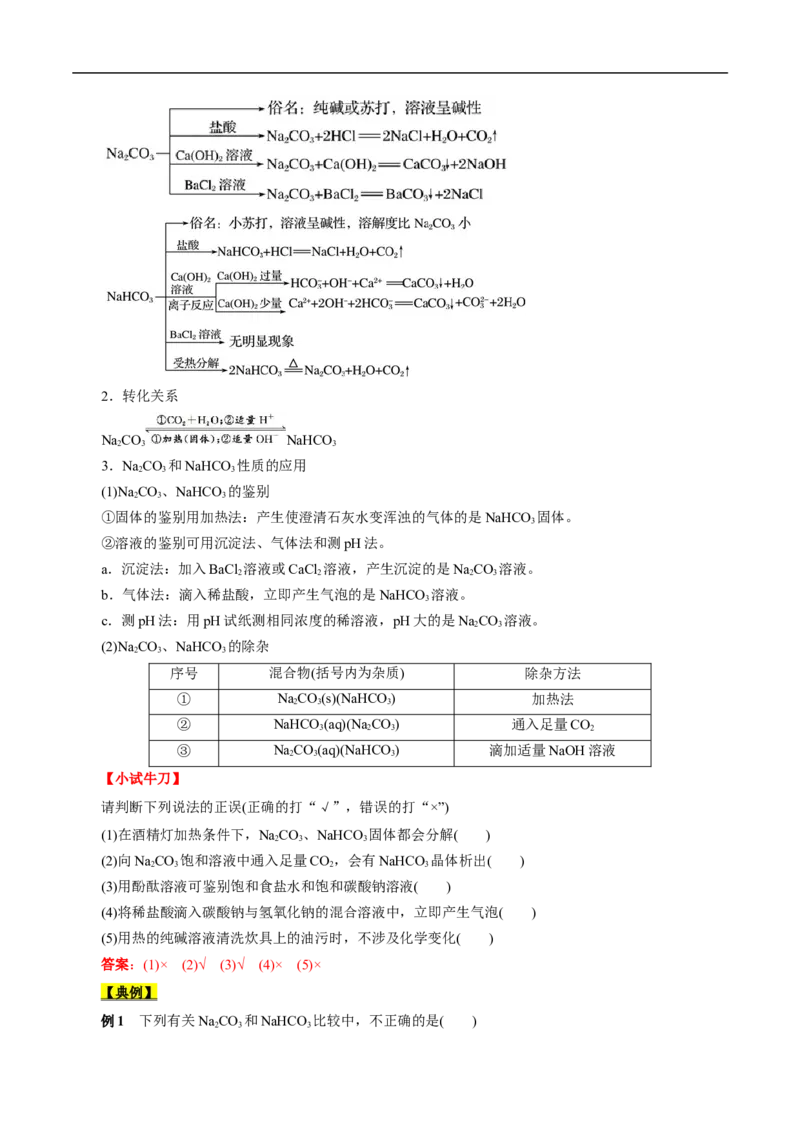 考点13钠及其化合物（解析版）_05高考化学_通用版（老高考）复习资料_2023年复习资料_一轮复习_备战2023年高考化学一轮复习考点帮（全国通用）