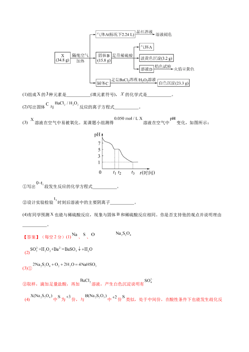 第13讲硫及其化合物（练）-2023年高考化学一轮复习讲练测（全国通用）（解析版）_05高考化学_通用版（老高考）复习资料_2023年复习资料_一轮复习