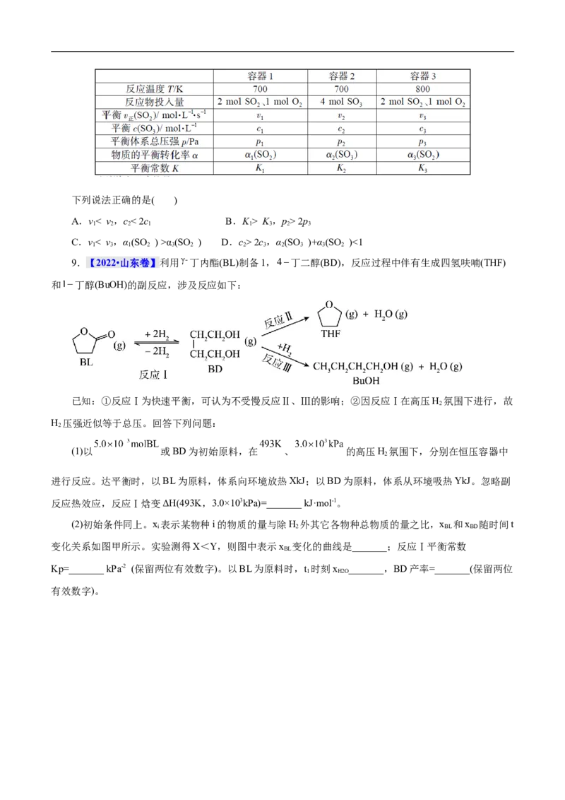 考点22化学平衡状态与化学平衡移动（原卷版）_05高考化学_通用版（老高考）复习资料_2023年复习资料_一轮复习_备战2023年高考化学一轮复习考点帮（全国通用）