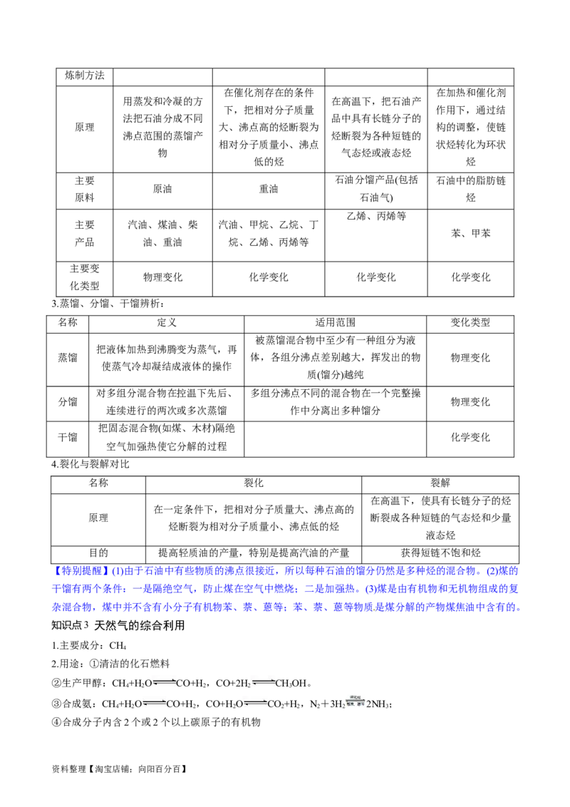 第37讲烃（讲义）（解析版）_05高考化学_新高考复习资料_2024年新高考资料_一轮复习资料_完2024年高考化学一轮复习讲练测(课件+讲义+练习)（新高考）_讲义+练习_第37讲烃（讲义）