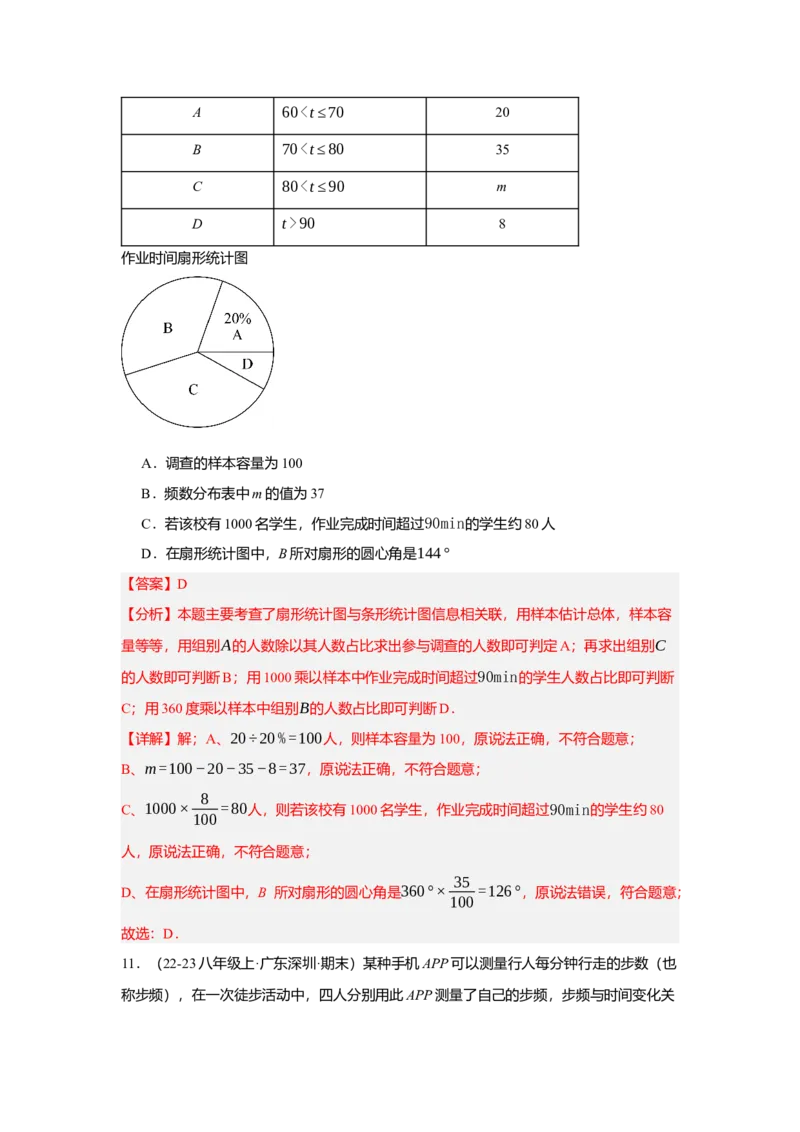 第十二章数据的收集、整理与描述单元测试（基础卷）（解析版）_初中数学_七年级数学下册（人教版）_单元测试