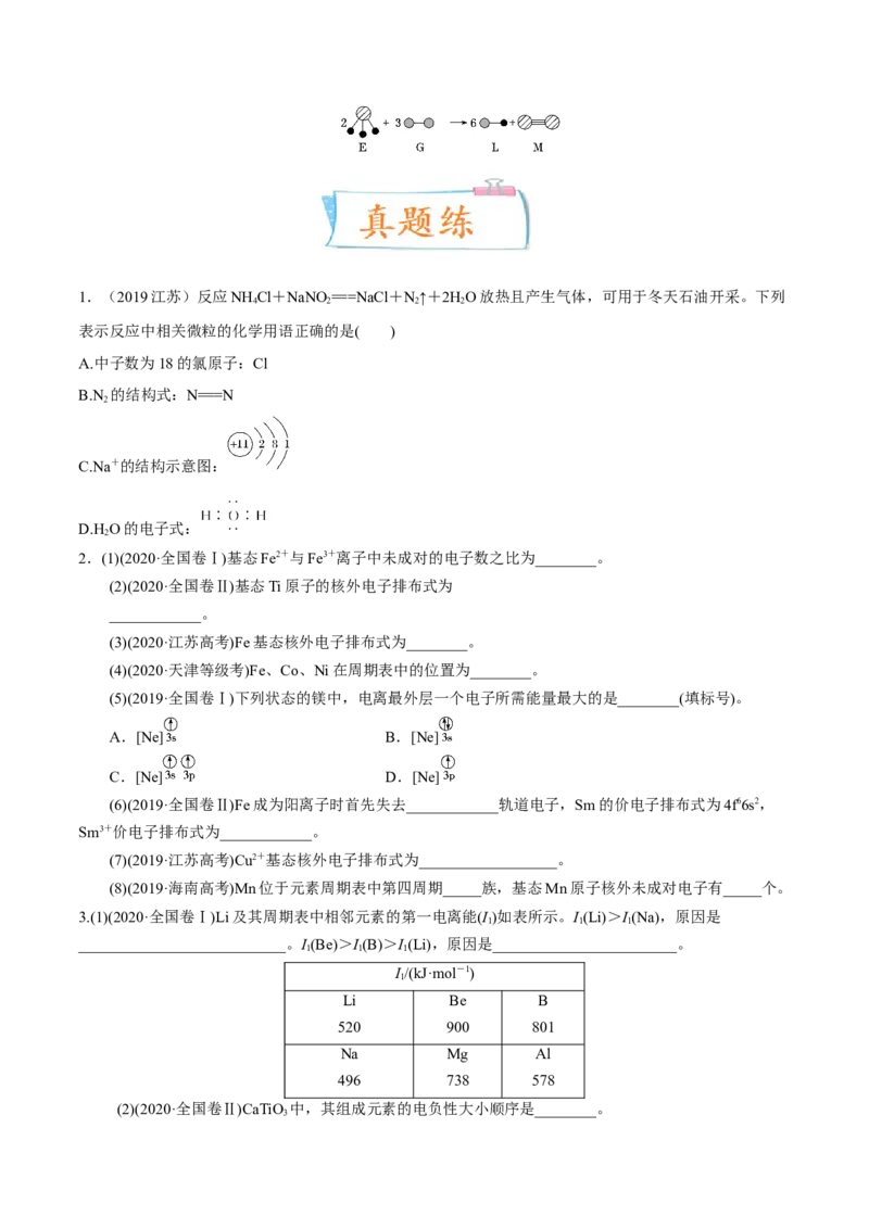 考向14原子结构核外电子排布-备战2023年高考化学一轮复习考点微专题（新高考地区专用）_05高考化学_新高考复习资料_2023年新高考资料_一轮复习